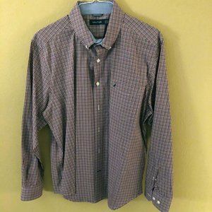 Nautica Men's Long Sleeve Button-up Shirt